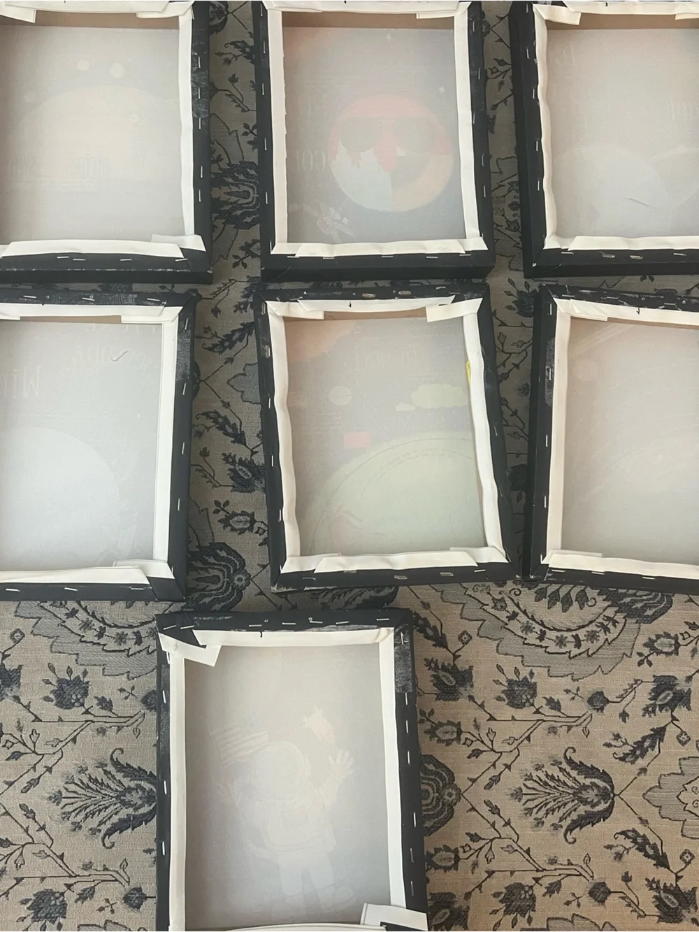 Facts about Our Solar System  canvas wall art 7 piece set (each 10”x8”)